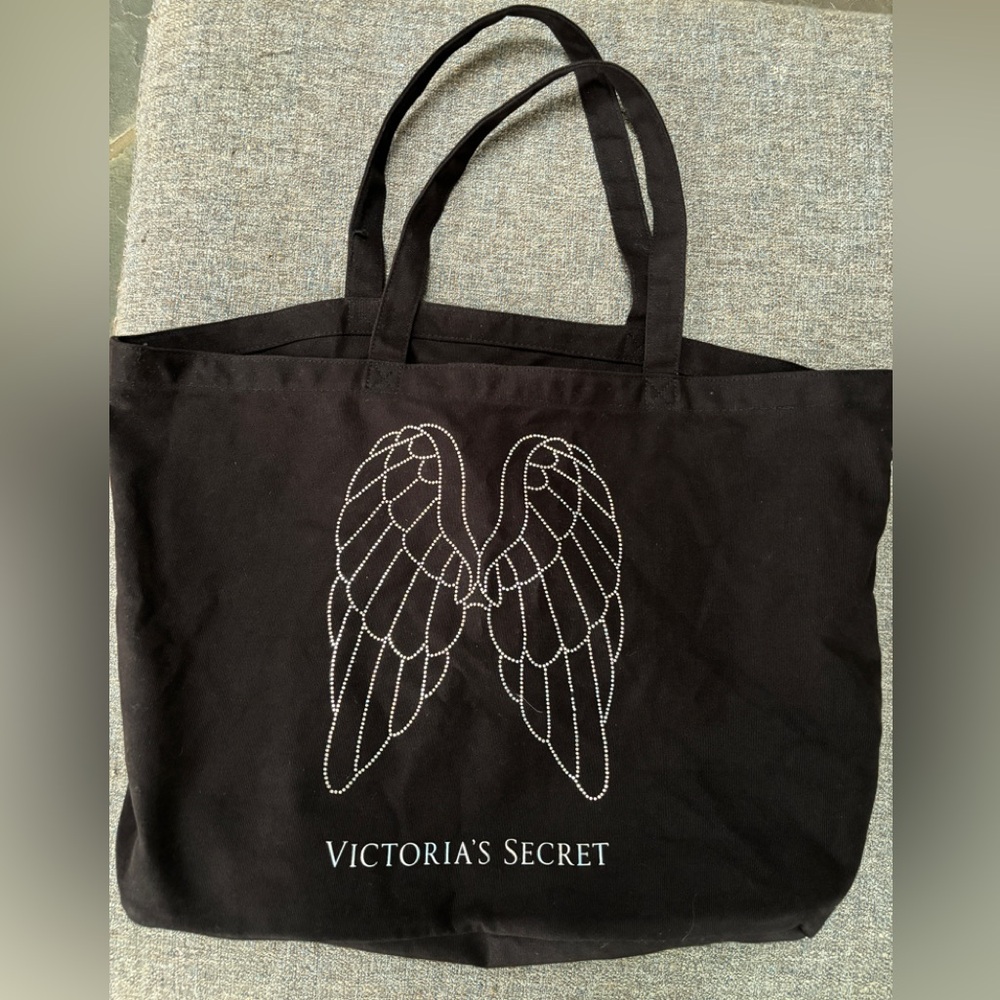 Victoria’s Secret black tote multicolored rhinestone wings - Picture 5 of 6